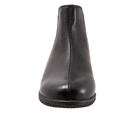 Softwalk Highland S2053-001 Womens Black Leather Slip On Chelsea Boots