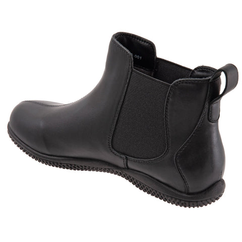 Softwalk Highland S2053-001 Womens Black Leather Slip On Chelsea Boots