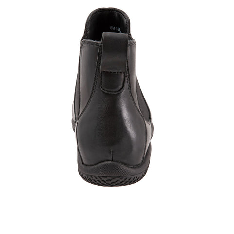 Softwalk Highland S2053-001 Womens Black Leather Slip On Chelsea Boots