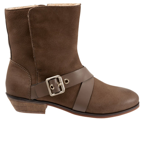 Softwalk Rayne S2057-069 Womens Brown Leather Zipper Casual Dress Boots