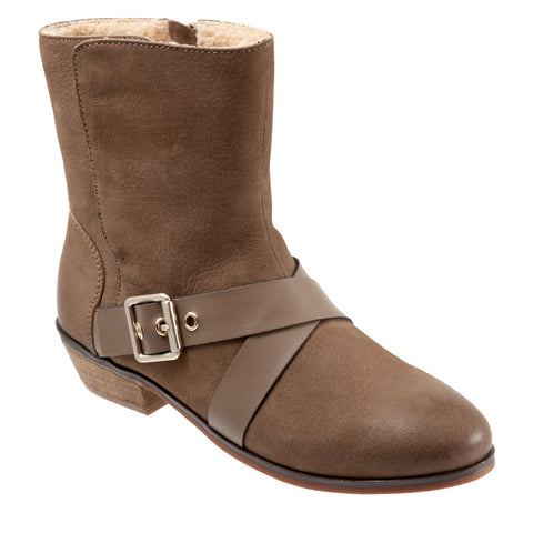 Softwalk Rayne S2057-069 Womens Brown Leather Zipper Casual Dress Boots
