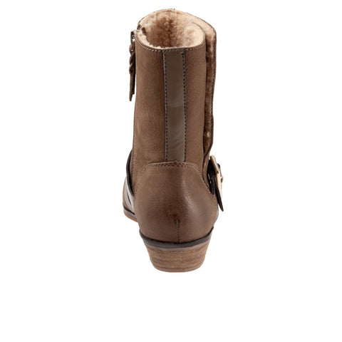 Softwalk Rayne S2057-069 Womens Brown Leather Zipper Casual Dress Boots