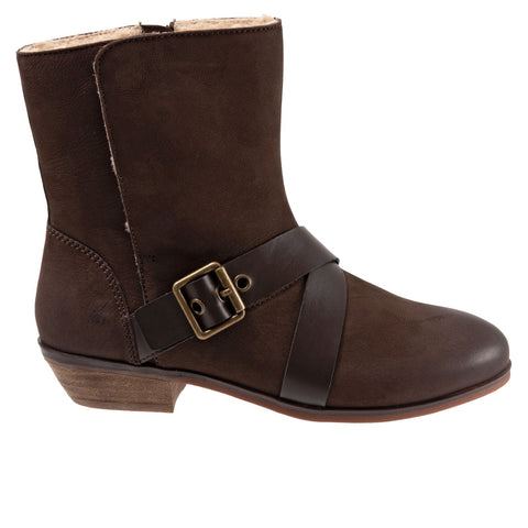 Softwalk Rayne S2057-211 Womens Brown Wide Leather Casual Dress Boots