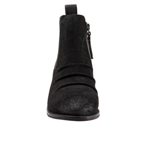 Softwalk Rockford S2058-003 Womens Black Suede Ankle & Booties Boots