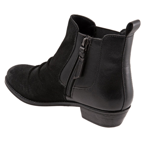 Softwalk Rockford S2058-003 Womens Black Suede Ankle & Booties Boots