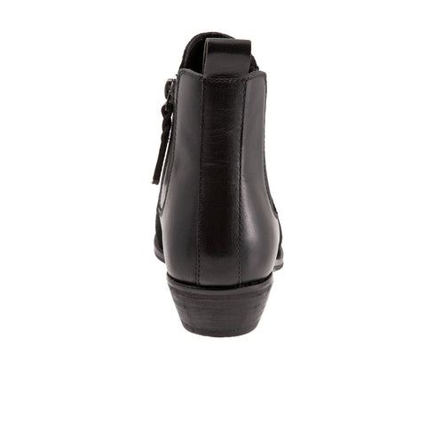Softwalk Rockford S2058-003 Womens Black Suede Ankle & Booties Boots
