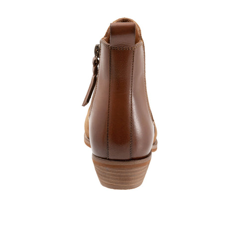 Softwalk Rockford S2058-203 Womens Brown Wide Suede Ankle & Booties Boots