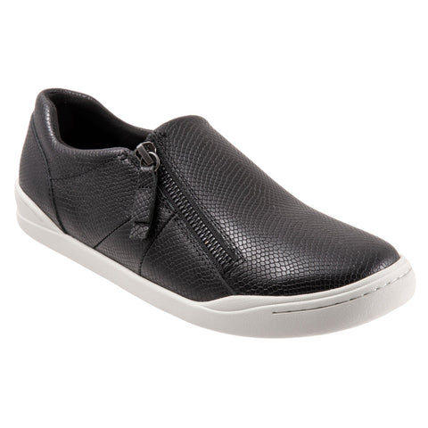 Softwalk Arezzo S2101-023 Womens Black Wide Lifestyle Sneakers Shoes