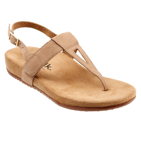 Softwalk Brea S2104-238 Womens Brown Wide Leather Slingback Sandals Shoes