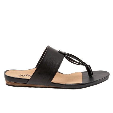 Softwalk Calimesa S2105-001 Womens Black Narrow Flip-Flops Sandals Shoes