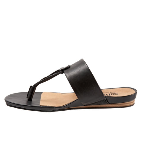 Softwalk Calimesa S2105-001 Womens Black Narrow Flip-Flops Sandals Shoes