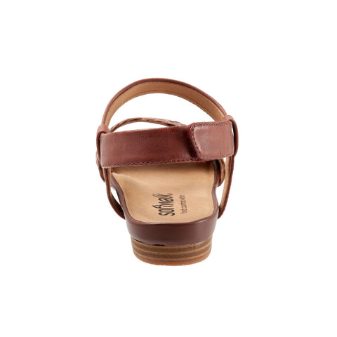 Softwalk Ceres S2106-236 Womens Brown Leather Strap Strap Sandals Shoes