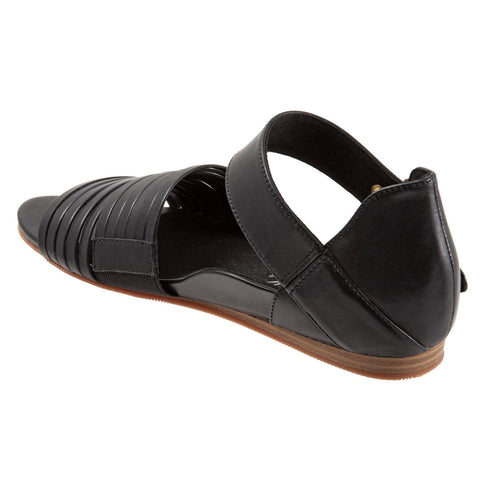 Softwalk Cori S2107-001 Womens Black Narrow Leather Strap Sandals Shoes