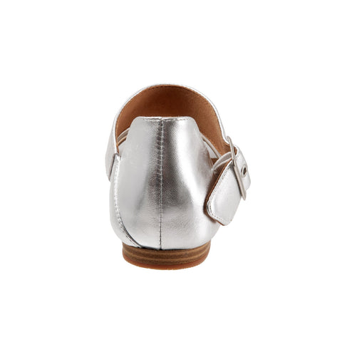 Softwalk Cori S2107-015 Womens Silver Leather Strap Sandals Shoes