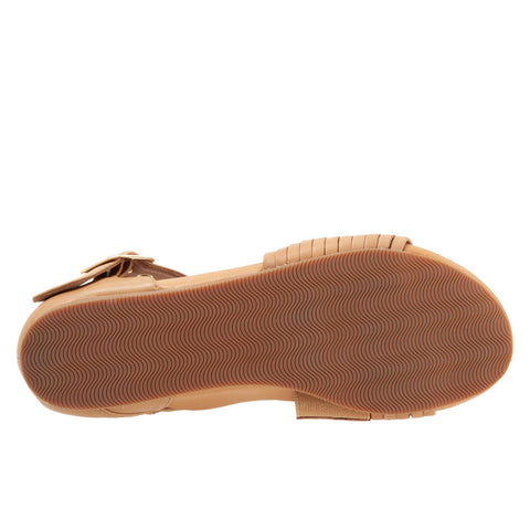 Softwalk Cori S2107-154 Womens Brown Wide Leather Strap Sandals Shoes