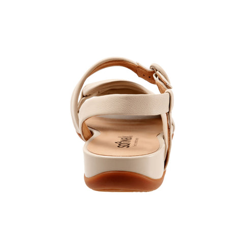 Softwalk Tieli S2109-108 Womens Beige Extra Wide Leather Strap Sandals Shoes