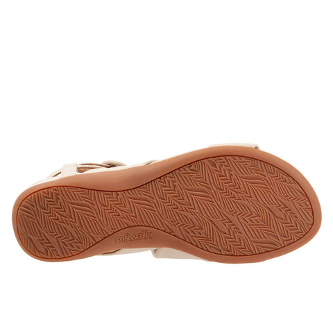 Softwalk Tieli S2109-108 Womens Beige Leather Strap Sandals Shoes