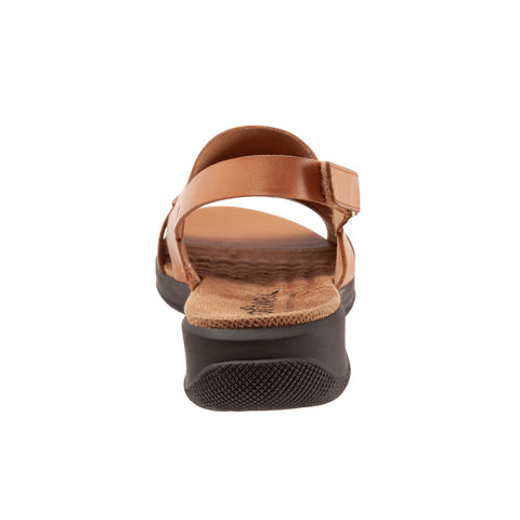 Softwalk Tulare S2114-215 Womens Brown Wide Leather Slingback Sandals Shoes