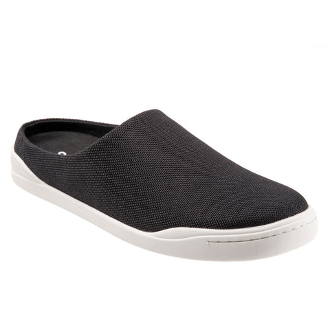 Softwalk Auburn S2151-052 Womens Black Canvas Slip On Clog Sandals Shoes