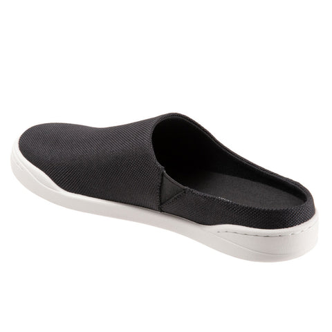 Softwalk Auburn S2151-052 Womens Black Canvas Slip On Clog Sandals Shoes