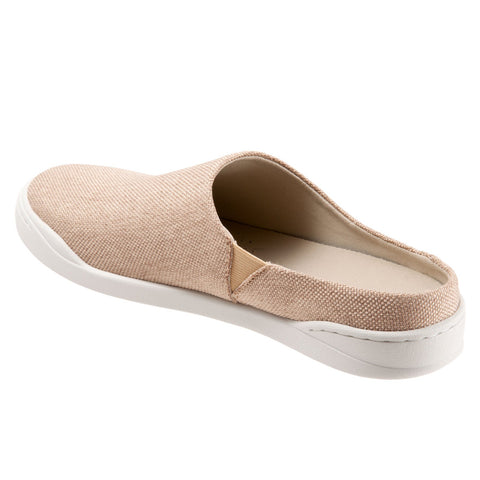 Softwalk Auburn S2151-279 Womens Beige Canvas Slip On Clog Sandals Shoes
