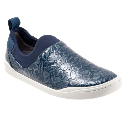 Softwalk Maya S2154-918 Womens Blue Leather Lifestyle Sneakers Shoes