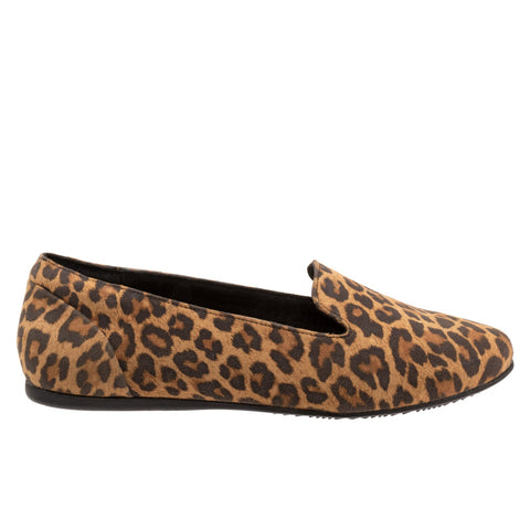 Softwalk Shelby S2258-916 Womens Brown Wide Suede Loafer Flats Shoes