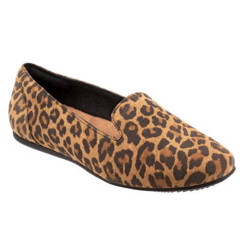Softwalk Shelby S2258-916 Womens Brown Wide Suede Loafer Flats Shoes