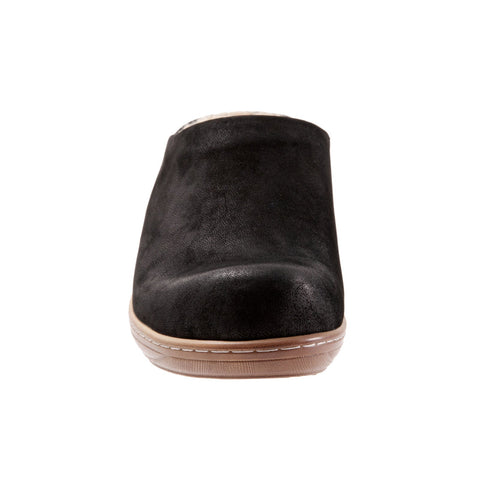 Softwalk Madison Plush S2268-004 Womens Black Wide Clog Sandals Shoes