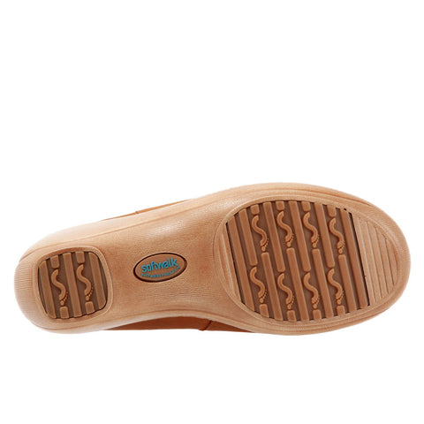 Softwalk Madison Plush S2268-223 Womens Brown Leather Clog Sandals Shoes
