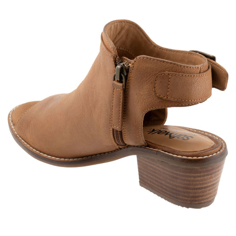 Softwalk Novara S2314-223 Womens Brown Narrow Leather Heeled Sandals Boots