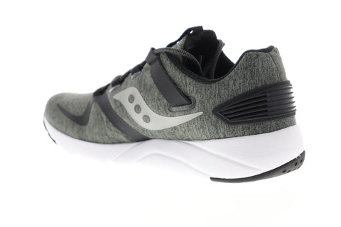 Saucony Grid 9000 Mod S40014-1 Mens Green Canvas Athletic Running Shoes