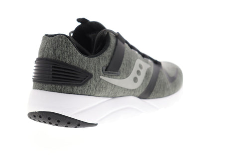 Saucony Grid 9000 Mod S40014-1 Mens Gray Canvas Low Top Athletic Running Shoes