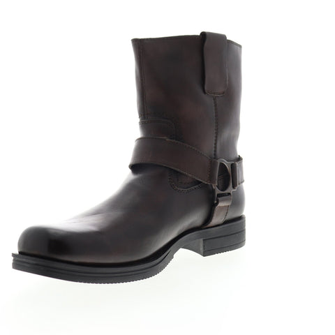 Calvin Klein Lian Burnished S7465 Mens Brown Leather Casual Casual Dress Shoes
