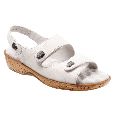 Softwalk Bolivia S9528-115 Womens White Narrow Slingback Sandals Shoes