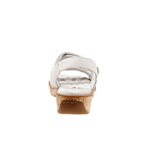 Softwalk Bolivia S9528-115 Womens White Narrow Slingback Sandals Shoes