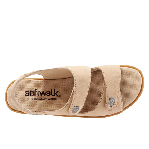 Softwalk Bolivia S9528-288 Womens Brown Narrow Slingback Sandals Shoes