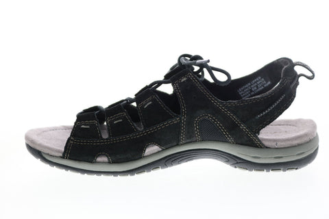 Earth Origins Sassy Womens Black Narrow Leather Gladiator Sandals Shoes