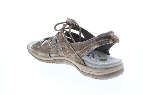 Earth Origins Sassy Womens Brown Wide Leather Gladiator Sandals Shoes