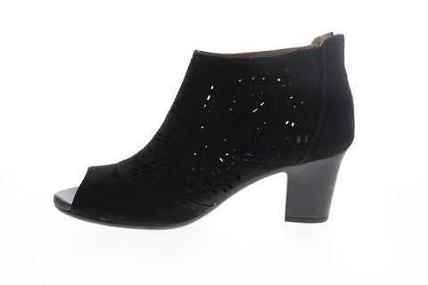 Earth Origins Shaye Womens Black Suede Zipper Ankle & Booties Boots