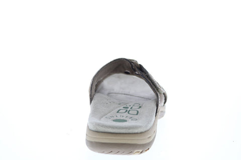 Earth Origins Sizzle Womens Brown Narrow Suede Flip-Flop Sandals Shoes