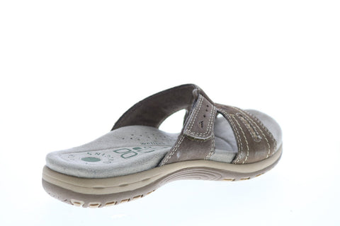 Earth Origins Sizzle Womens Brown Narrow Suede Flip-Flop Sandals Shoes