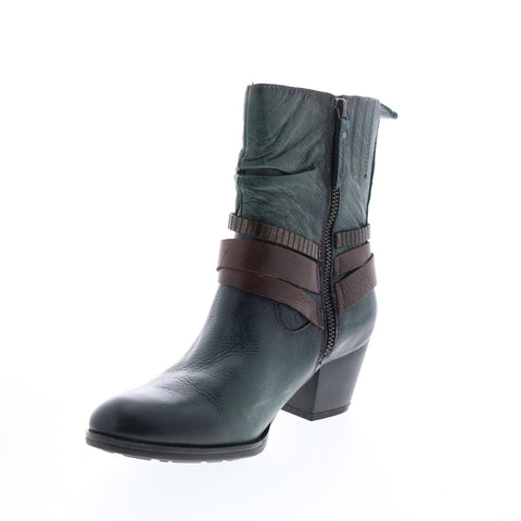 Earth Inc. Spruce Tumbled Leather Womens Green Leather Casual Dress Boots