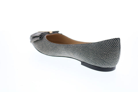 Bruno Magli Stefy Womens Black Leather Slip On Flats Ballet Shoes