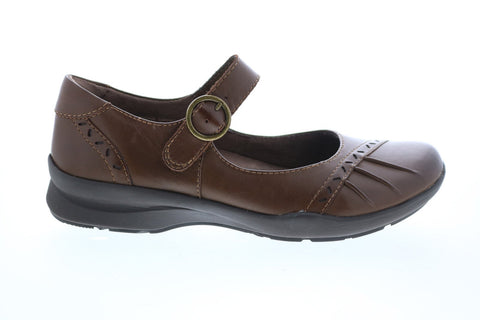 Earth Natural Superior Leather Womens Brown Mary Jane Flats Shoes