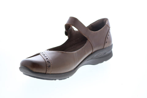 Earth Natural Superior Leather Womens Brown Mary Jane Flats Shoes