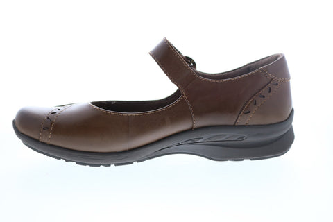 Earth Natural Superior Leather Womens Brown Mary Jane Flats Shoes