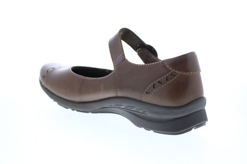 Earth Natural Superior Leather Womens Brown Mary Jane Flats Shoes