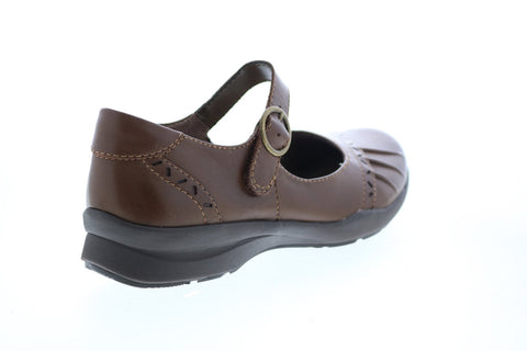Earth Natural Superior Leather Womens Brown Mary Jane Flats Shoes