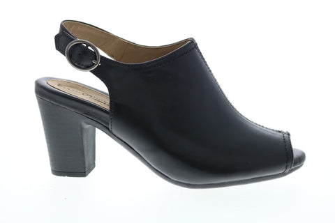 Earth Origins Sydney Womens Black Leather Slip On Ankle & Booties Boots